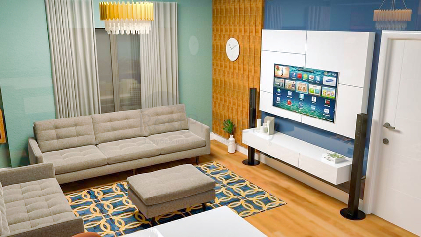 شقق تخطيط 1+1 2+1 في ارمينيك-حي أنطاليا 