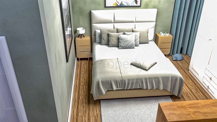 شقق تخطيط 1+1 2+1 في ارمينيك-حي أنطاليا 