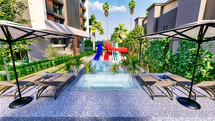 شقق 2+1 في حي أرابسويو-أنطاليا 