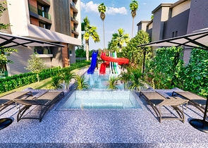 شقق 2+1 في حي أرابسويو-أنطاليا 