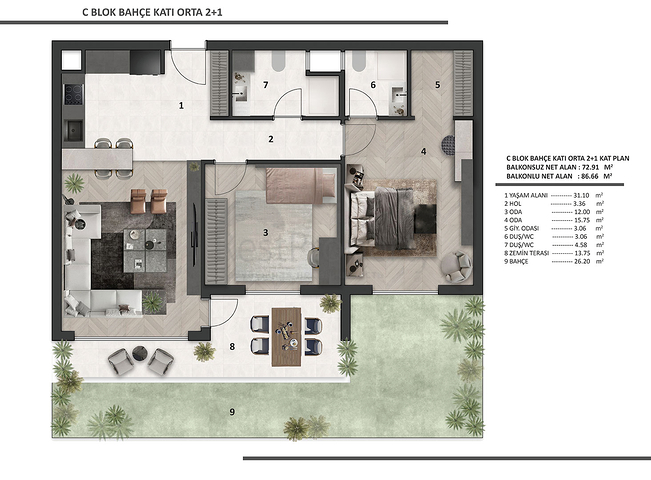 مشروع استثماري في منطقة التينتاس-أنطاليا 