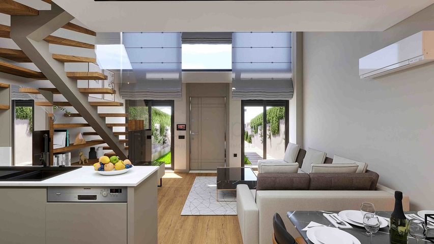 مشروع استثماري لفيلا في مجمع سكني ، حي ألتينوفا-أنطاليا الصغير 