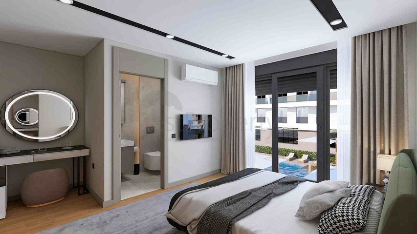 مشروع استثماري لفيلا في مجمع سكني ، حي ألتينوفا-أنطاليا الصغير 