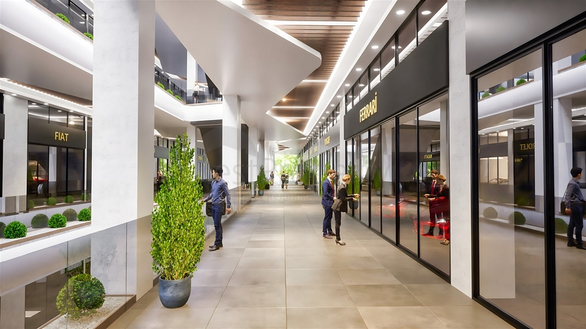 مشروع استثماري ، مباني تجارية في أكسو-منطقة أنطاليا 