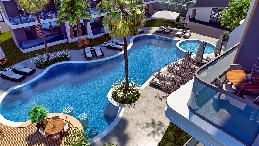 شقة 1+1 في التينتاس-منطقة أنطاليا 