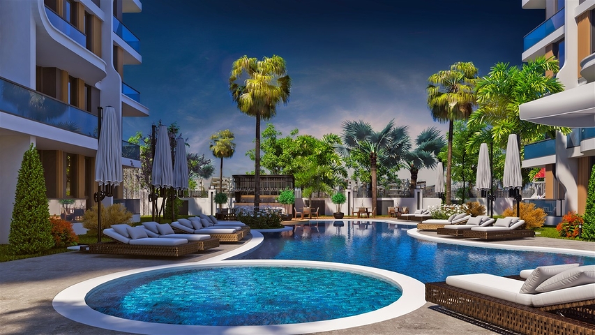 شقة 1+1 في التينتاس-منطقة أنطاليا 