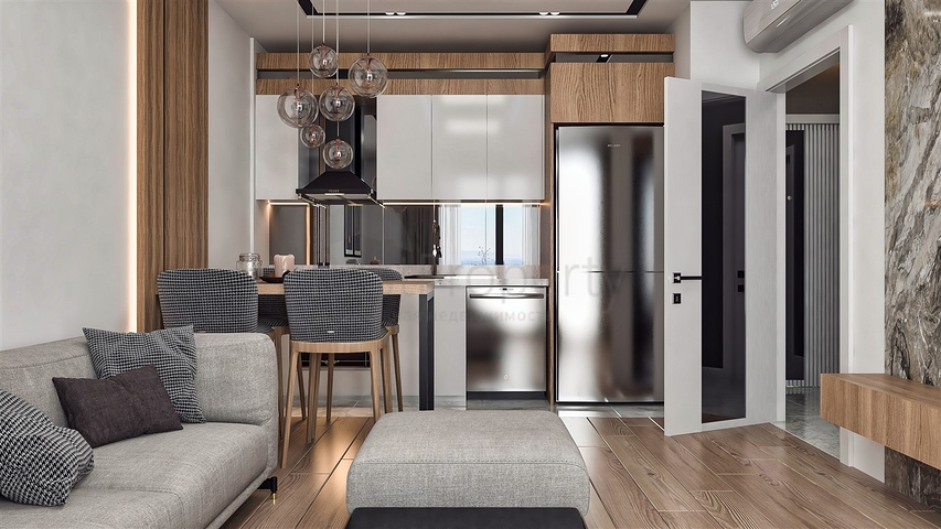 شقة 1+1 في التينتاس-منطقة أنطاليا 