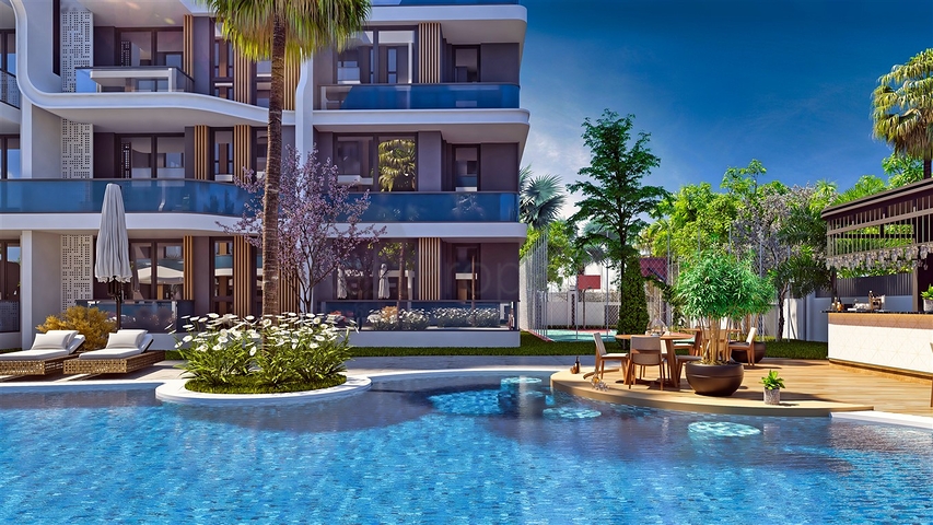 شقة 1+1 في التينتاس-منطقة أنطاليا 