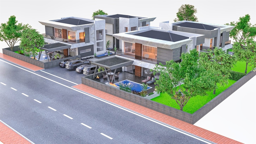 فلل 4 + 1 في شاميفا-حي أنطاليا 