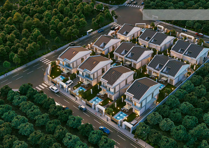 فلل 3+1 و 4 + 1 في منطقة سايد أنطاليا