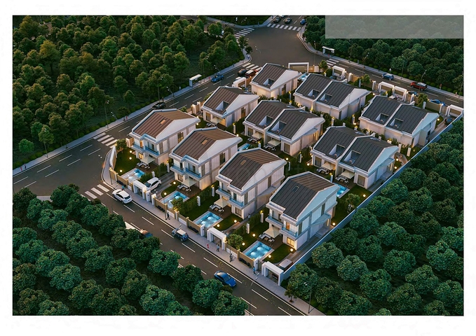 فلل 3+1 و 4 + 1 في منطقة سايد أنطاليا