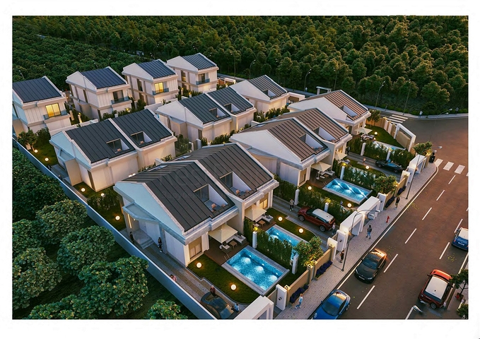 فلل 3+1 و 4 + 1 في منطقة سايد أنطاليا