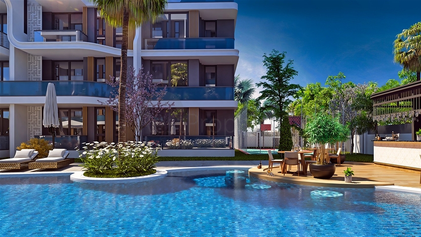 شقة 1+1 في التينتاس-منطقة أنطاليا 