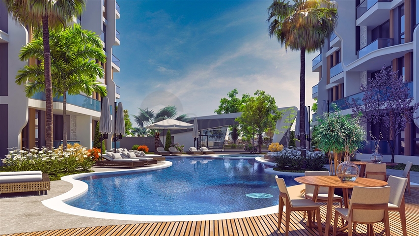 شقة 1+1 في التينتاس-منطقة أنطاليا 