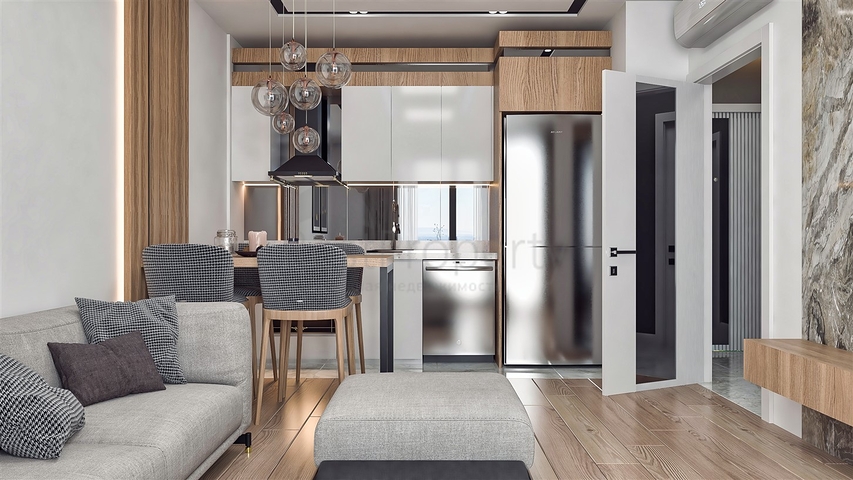 شقة 1+1 في التينتاس-منطقة أنطاليا 