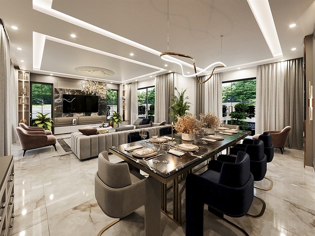 فيلا 5+1 في دوشيمالتي-منطقة أنطاليا 