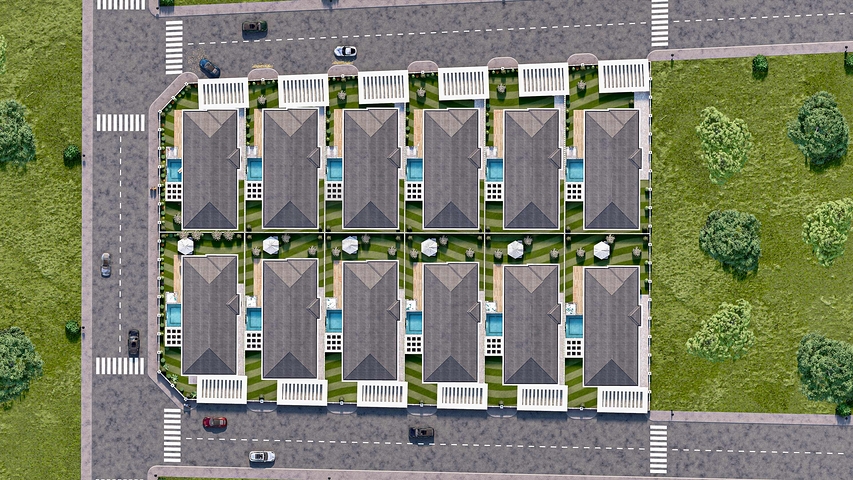 فيلا 5+1 في دوشيمالتي-منطقة أنطاليا 