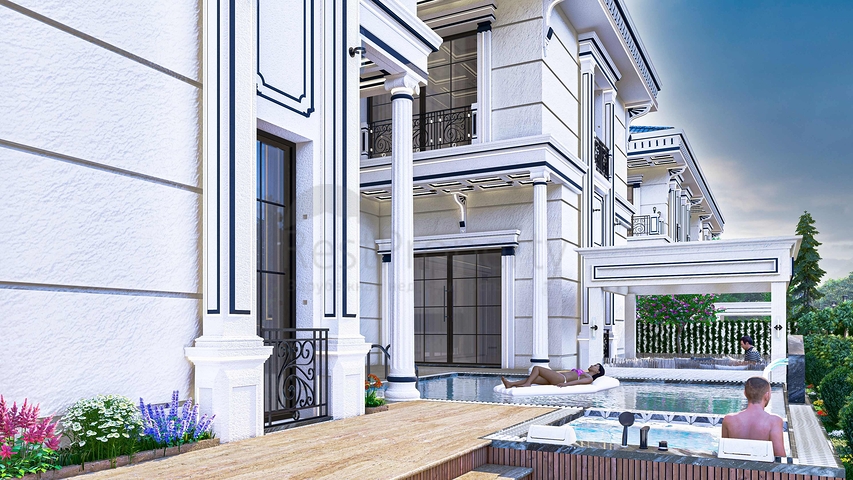 فيلا 5+1 في دوشيمالتي-منطقة أنطاليا 