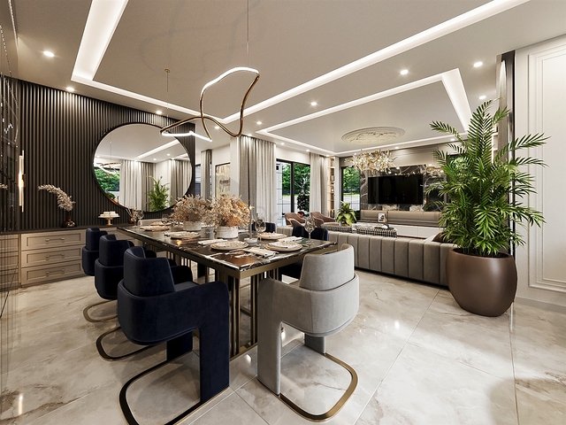 فيلا 5+1 في دوشيمالتي-منطقة أنطاليا 