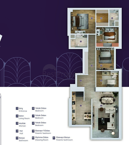 شقة 4+1 في دوشيمالتي-منطقة أنطاليا 