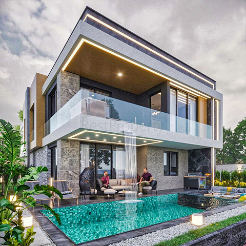 فيلا 4+1 في دوشيمالتي-منطقة أنطاليا 