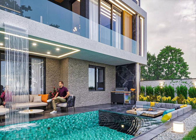 فيلا 4+1 في دوشيمالتي-منطقة أنطاليا 