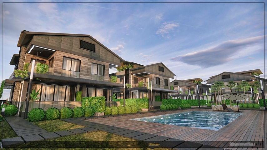 فيلا 4+1 في ألتينكال - حي أنطاليا 