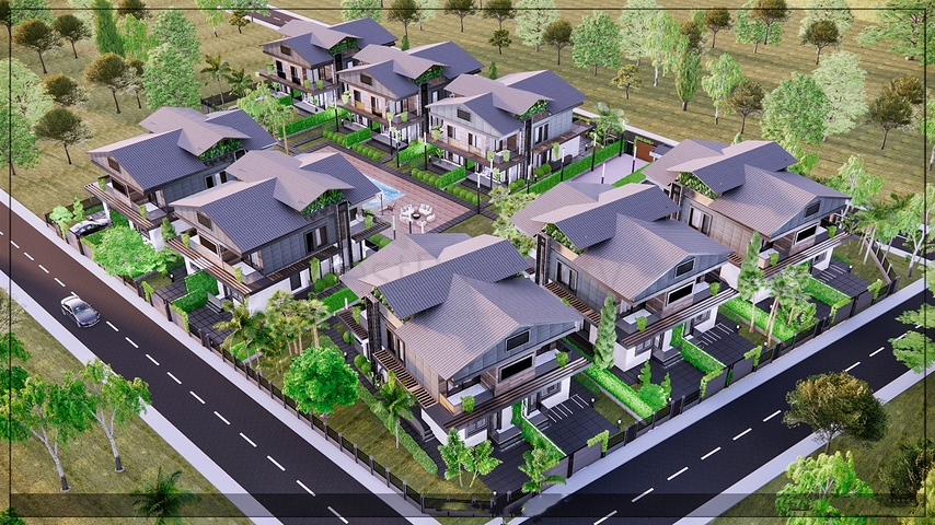 فيلا 4+1 في ألتينكال - حي أنطاليا 