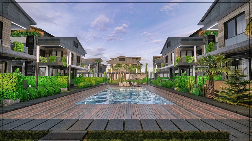 فيلا 4+1 في ألتينكال - حي أنطاليا 