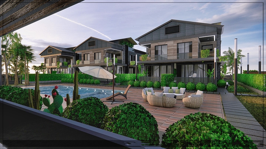 فيلا 4+1 في ألتينكال - حي أنطاليا 