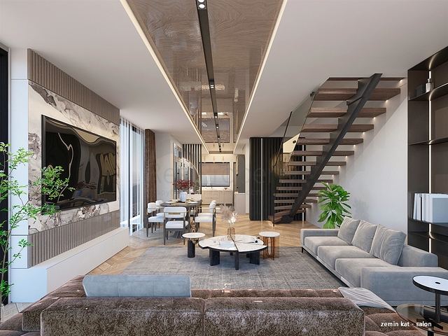 فيلا 4+1 في ألتينكال - حي أنطاليا 