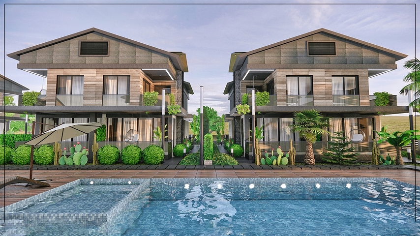 فيلا 4+1 في ألتينكال - حي أنطاليا 