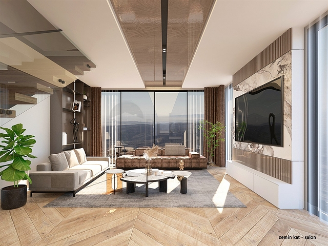 فيلا 4+1 في ألتينكال - حي أنطاليا 