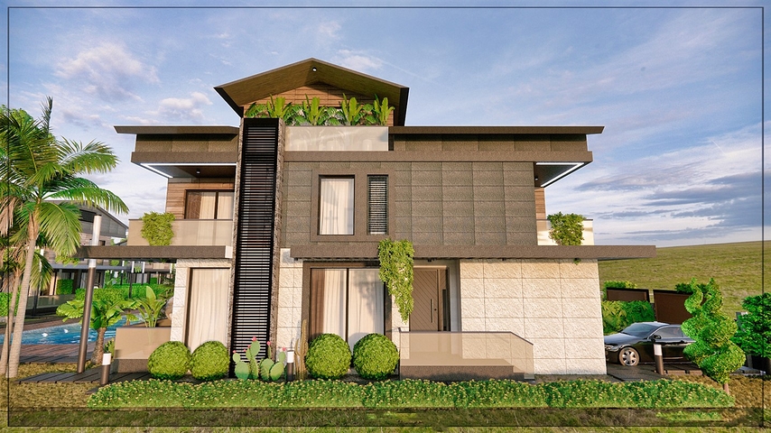 فيلا 4+1 في ألتينكال - حي أنطاليا 