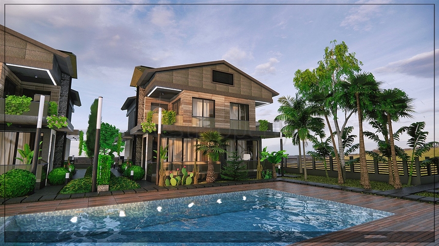 فيلا 4+1 في ألتينكال - حي أنطاليا 