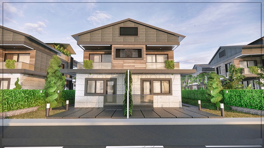 فيلا 4+1 في ألتينكال - حي أنطاليا 