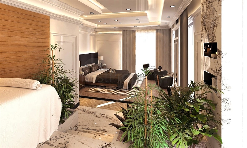 فلل 4 + 1 في منطقة سايد انطاليا 