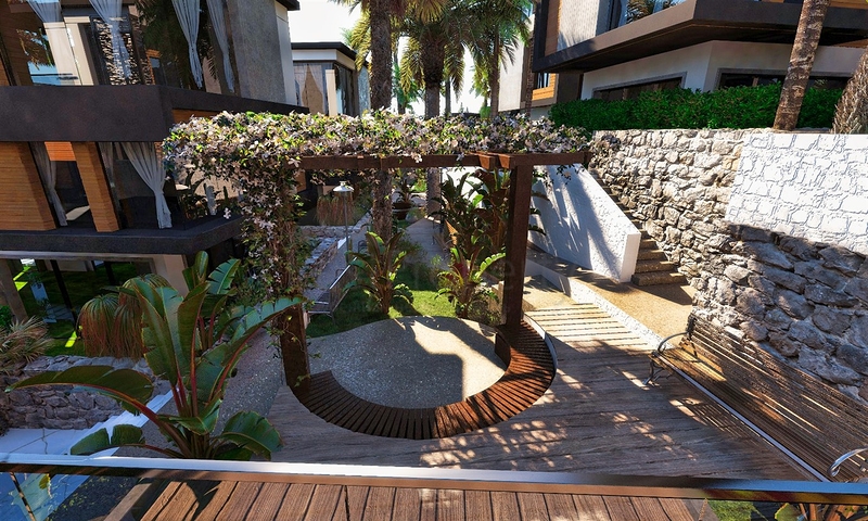 فلل 4 + 1 في منطقة سايد انطاليا 