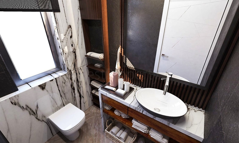 فلل 4 + 1 في منطقة سايد انطاليا 