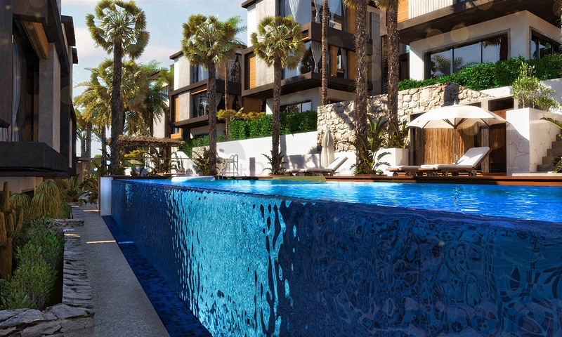 فلل 4 + 1 في منطقة سايد انطاليا 