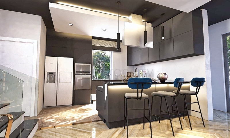 فلل 4 + 1 في منطقة سايد انطاليا 