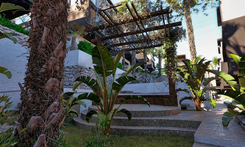 فلل 4 + 1 في منطقة سايد انطاليا 