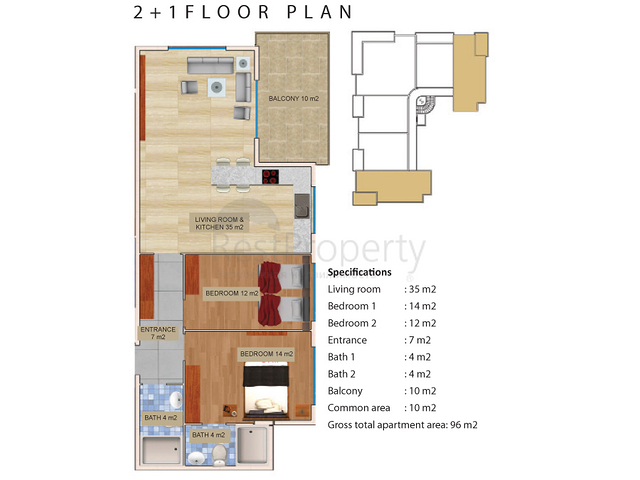 مجمع سكني مميز في منطقة كارجي جاك – ألانيا