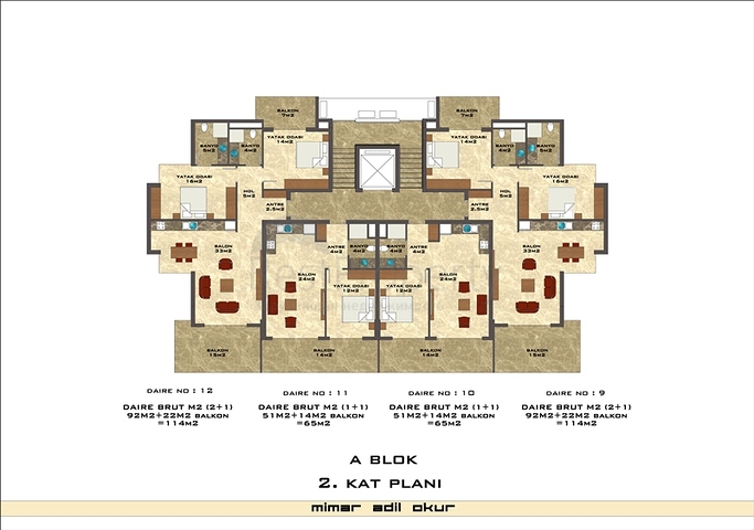 شقق مميزة ضمن مجمع سكني حديث في منطقة كاستل – ألانيا