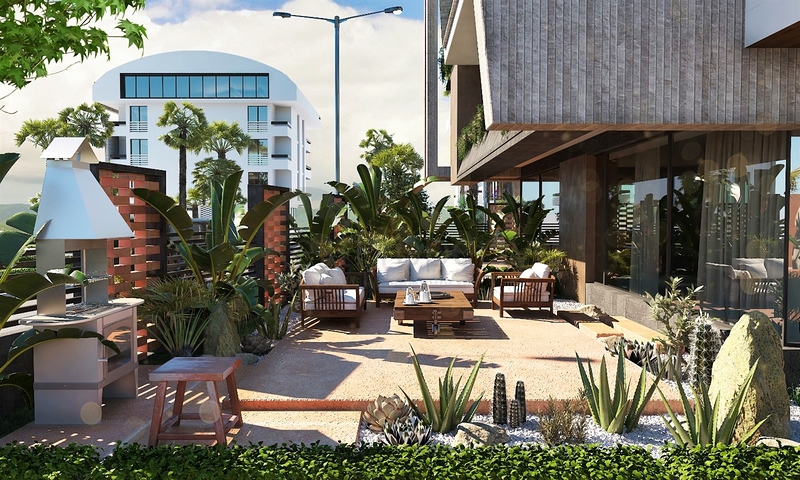 شقق تخطيط 2+1,3+1 ودوبلكس 4 + 1 في حي البرسيمون - أنطاليا 