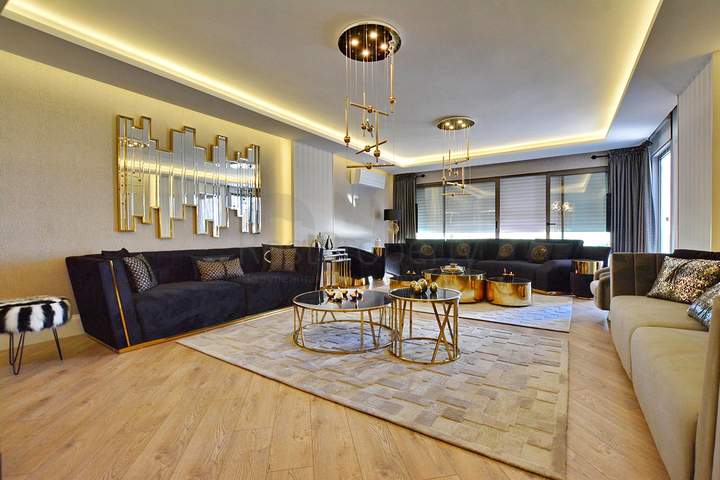 شقة 3+1 في حي باخشيلي إيفليري السكني-أنطاليا 