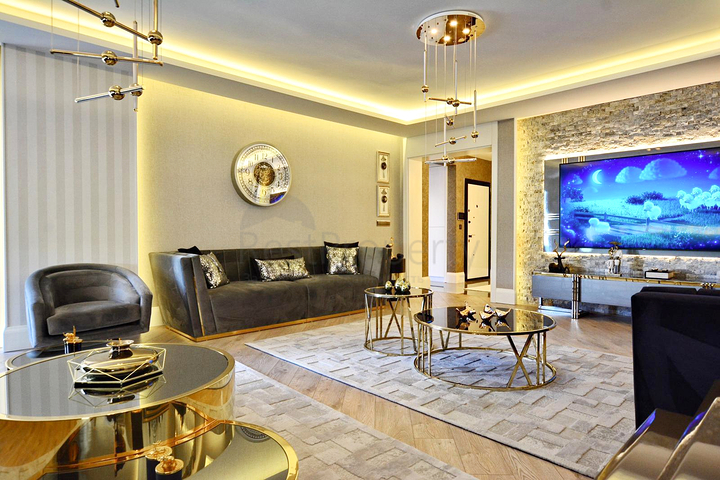 شقة 3+1 في حي باخشيلي إيفليري السكني-أنطاليا 