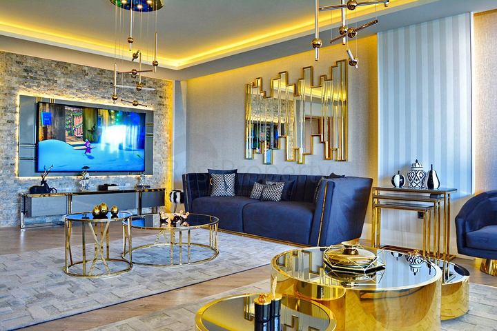 شقة 3+1 في حي باخشيلي إيفليري السكني-أنطاليا 