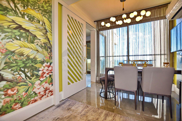 شقة 3+1 في حي باخشيلي إيفليري السكني-أنطاليا 