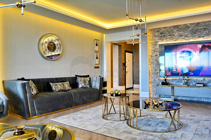 شقة 3+1 في حي باخشيلي إيفليري السكني-أنطاليا 